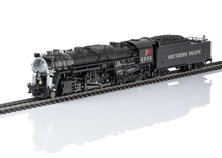 LOCOMOTIVE A VAPEUR 2-8-4 BERKSHIRE 3505 LIVREE NOIR PROFOND SOUTHERN PACIFIC - DIGITAL SOUND