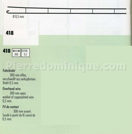 FIL DE CONTACT 0.5 x 300mm