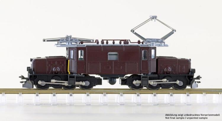 LOCOMOTIVE ELECTRIQUE GE6/6-I RHAETIAN CROCODILE - EWI SET DE 4 VOITURES VOYAGEURS - DIGITAL SOUND (A RESERVER)