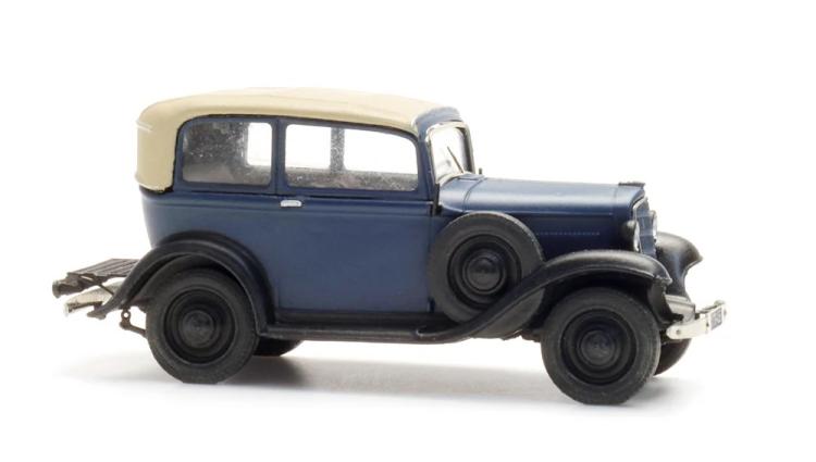 OPEL P4 CAPOT RELEVE BLEU