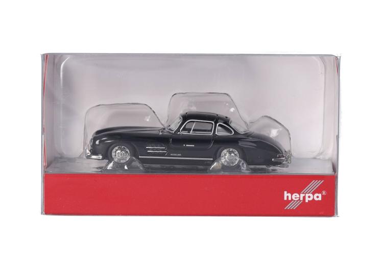 COUPE MERCEDES BENZ 300 SL NOIR INTÉRIEUR ROUGE1954-57