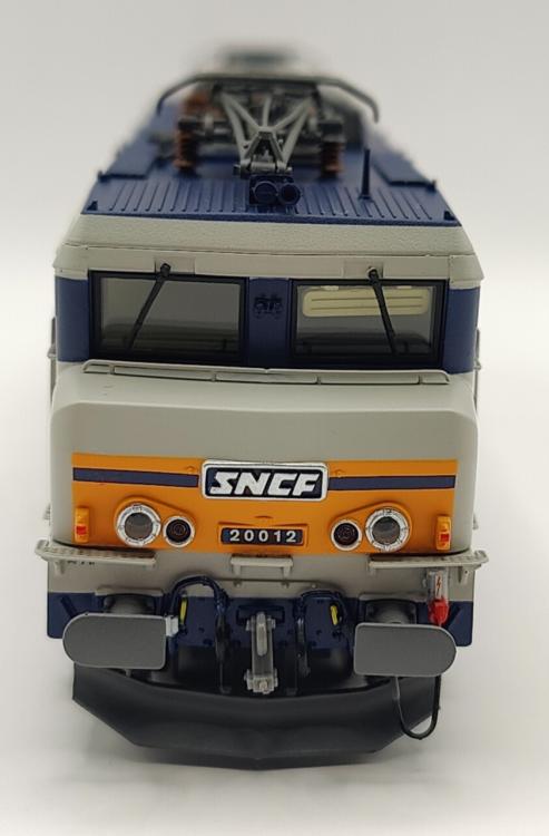 *SOLDES* - LOCOMOTIVE ELECTRIQUE BB 20012 LIVRÉE GRIS ARGENT BLEU TEN/CHAMOIS 432, PLAQUES DÉPÔT: STRASBOURG SNCF - DIGITAL SOUND