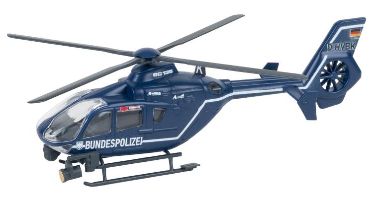 HELICOPTERE POLICE FEDERALE BLEU AVEC DECALQUES