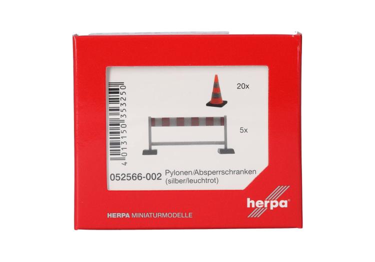 20 CONES DE TRAFIC ET 5 BARRIERES GRIS/ORANGE