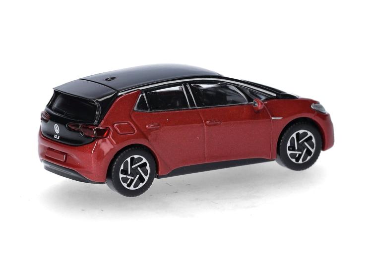 BERLINE VOLKSWAGEN ID 3 ROUGE TOIT NOIR