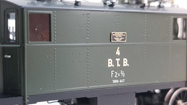 LOCOMOTIVE ELECTRIQUE TRIPHASEE BTB Fc2x2/2 (Ce 4/4) N°4 VERT