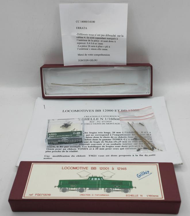 KIT A MONTER LOCOMOTIVE ELECTRIQUE BB 12000 BB 13000