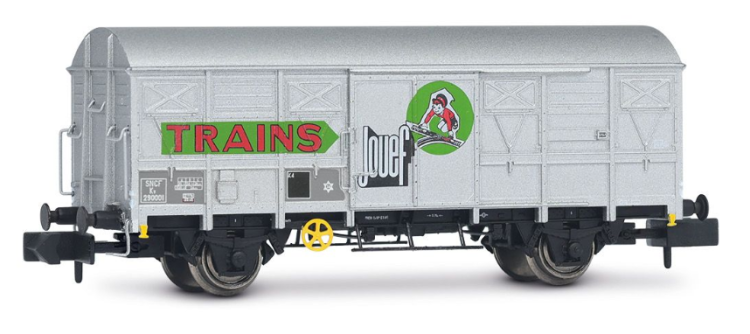 WAGON COUVERT A 2 ESSIEUX TYPE G4 PAROIS PERMAPLEX JOUEF TRAINS SNCF
