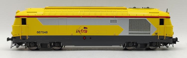LOCOMOTIVE DIESEL BB 667548 JAUNE INFRA SNCF - DIGITAL SOUND