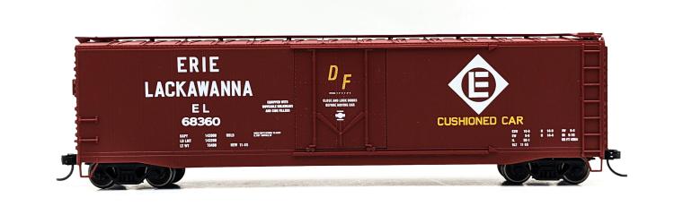 WAGON BOXCAR, ERIE LACKAWANNA AVEC PASSERELLE SUR LE TOIT, #68360