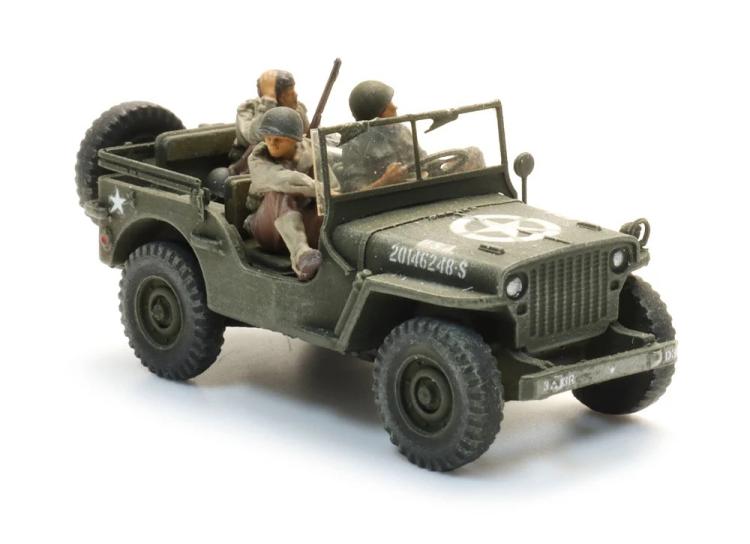 3 SOLDATS D'INFANTERIE DE L'ARMÉE AMERICAINE POUR VÉHICULE JEEP