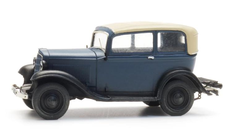 OPEL P4 CAPOT RELEVE BLEU